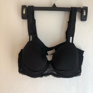 Simone PERELE Black Lace Underwire Bra Sz 36DD
